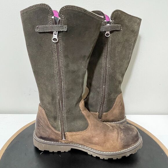 Timberland Tall Boots Brown Earthkeepers‎ Girls Youth 4.5 Equestrian - Picture 7 of 12